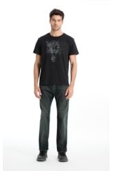 T-Shirt Cotton Fine Onçafari Shine Preto