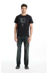 T-Shirt Cotton Fine Onçafari Shine Preto