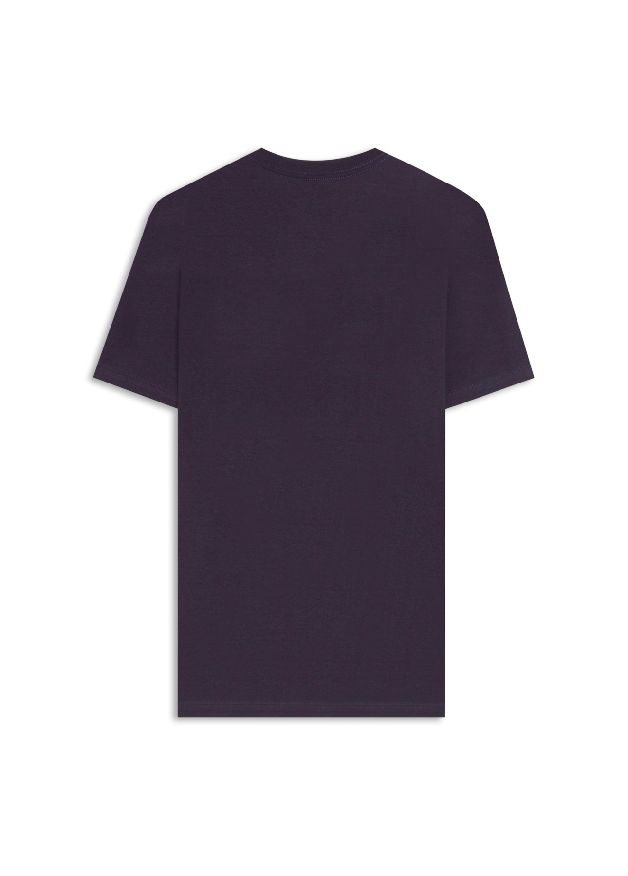 T-Shirt Cotton Fine Outline Eagle Classic Purple Blue