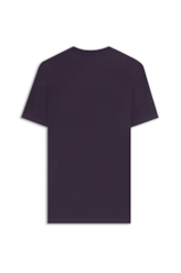 T-Shirt Cotton Fine Outline Eagle Classic Purple Blue