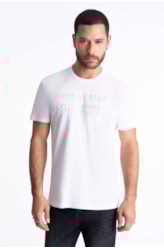 T-Shirt Cotton Fine Rebels Foil Classic Branco