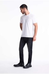 T-Shirt Cotton Fine Rebels Foil Classic Branco