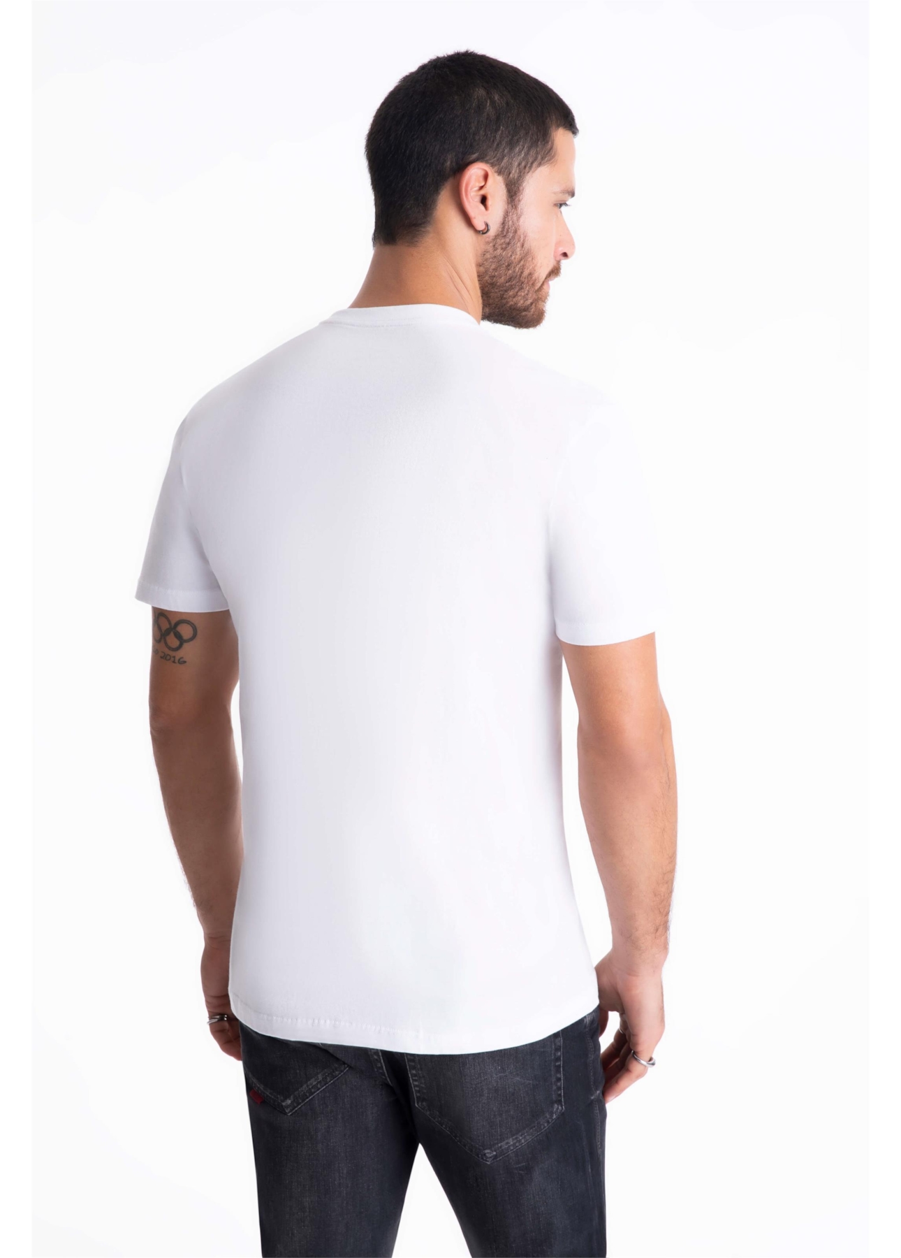 T-Shirt Cotton Fine Rebels Foil Classic Branco