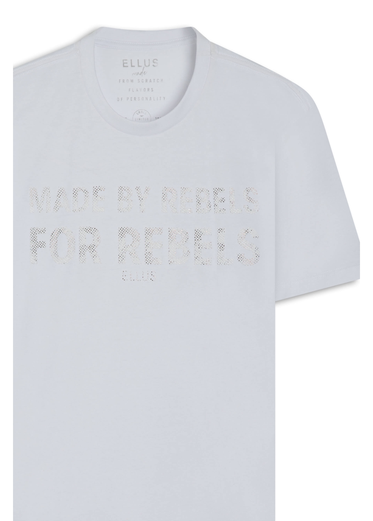 T-Shirt Cotton Fine Rebels Foil Classic Branco