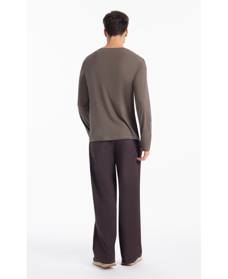 T-Shirt Cotton Fine Rockers Tabaco