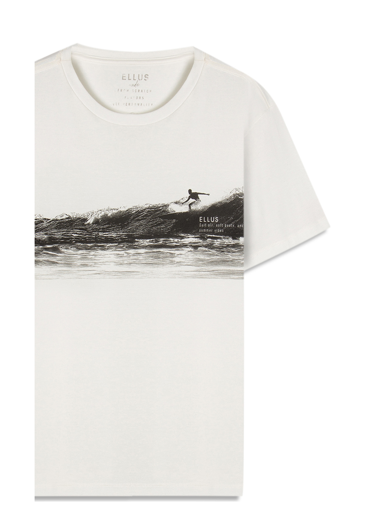 T-Shirt Cotton Fine Salt Air Off White