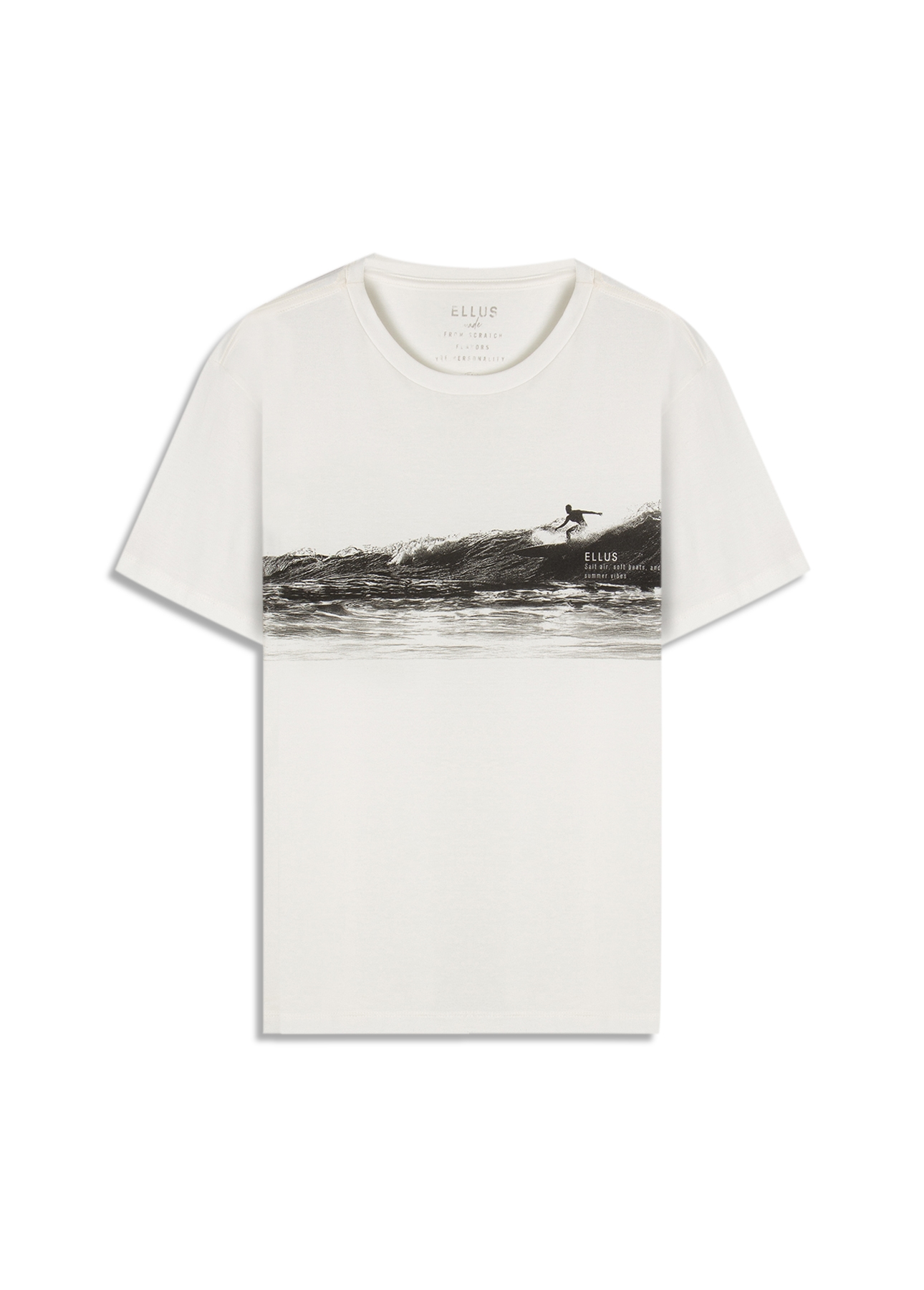 T-Shirt Cotton Fine Salt Air Off White