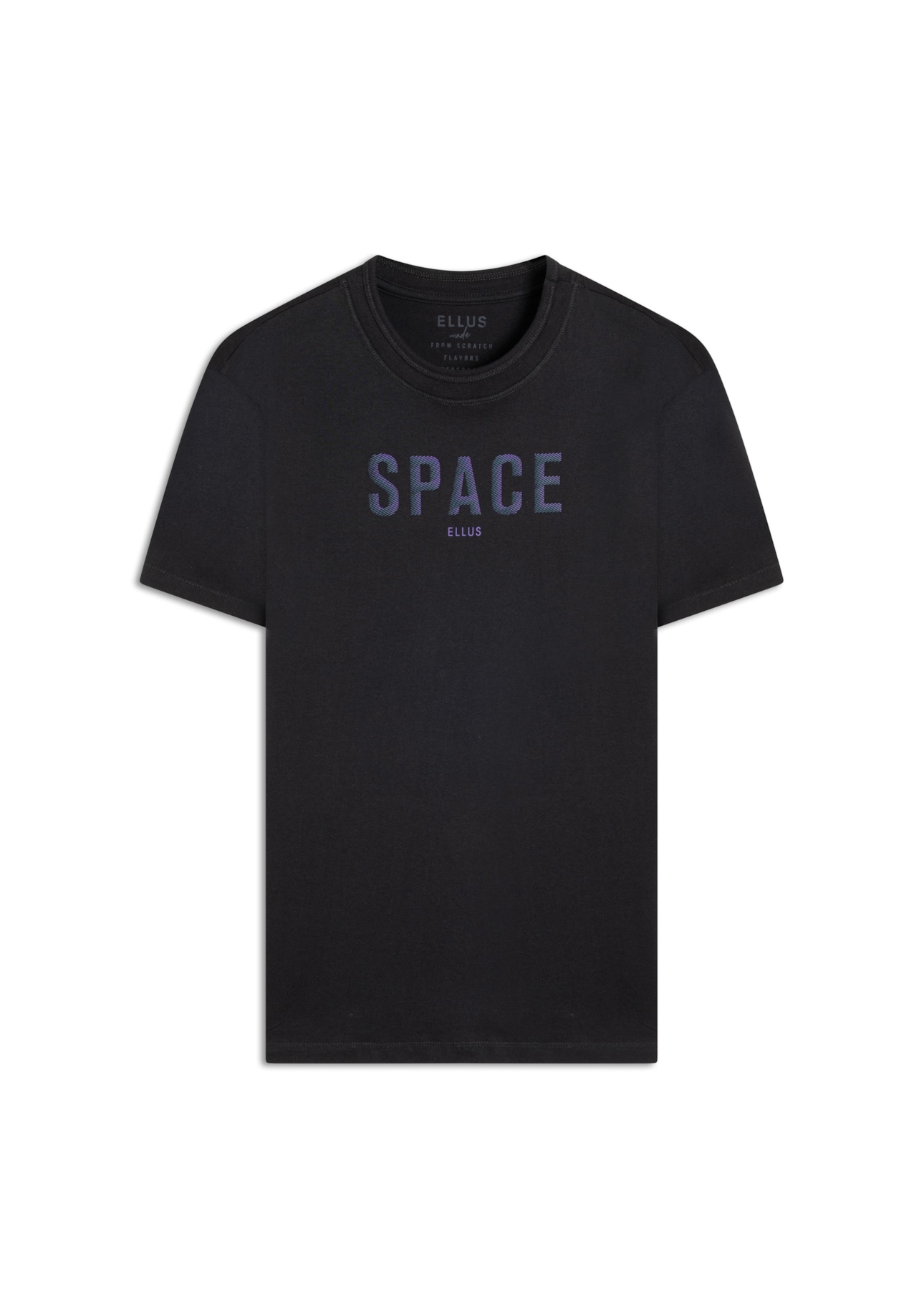 T-Shirt Cotton Fine Space Classic Preto