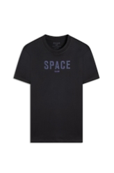 T-Shirt Cotton Fine Space Classic Preto