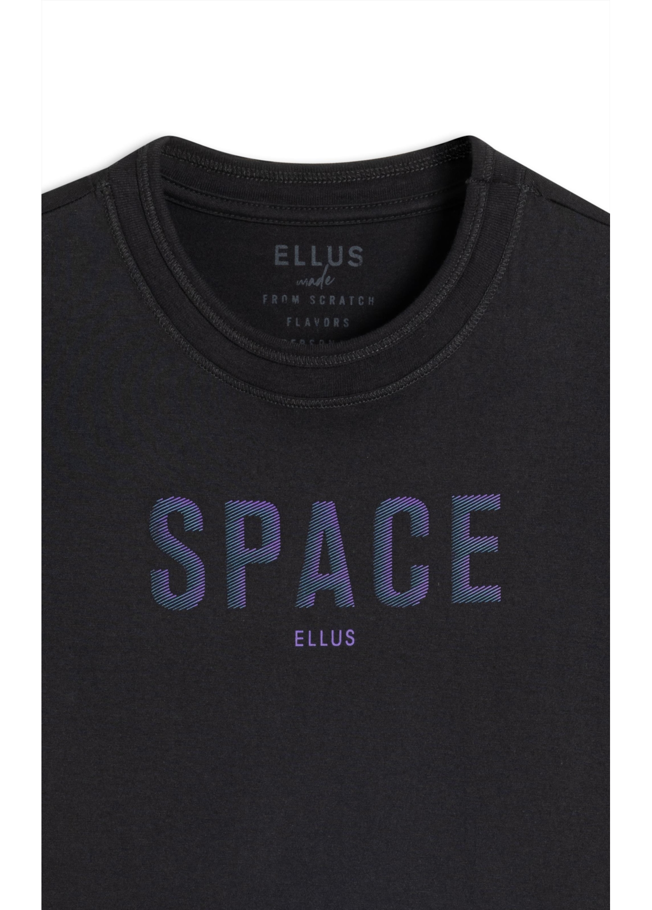 T-Shirt Cotton Fine Space Classic Preto