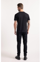 T-Shirt Cotton Fine Space Classic Preto
