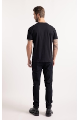 T-Shirt Cotton Fine Space Classic Preto