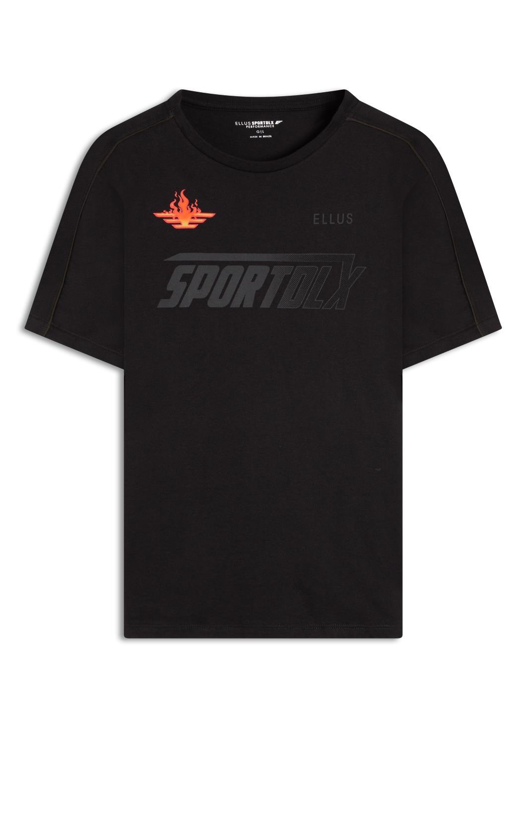 T-Shirt Cotton Fine Sport Dlx Preto