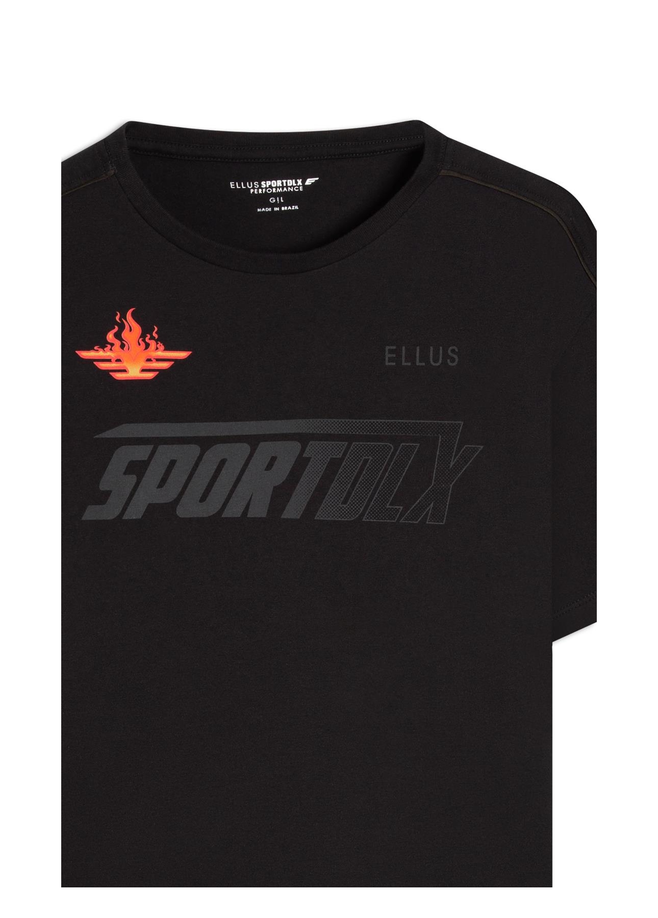 T-Shirt Cotton Fine Sport Dlx Preto