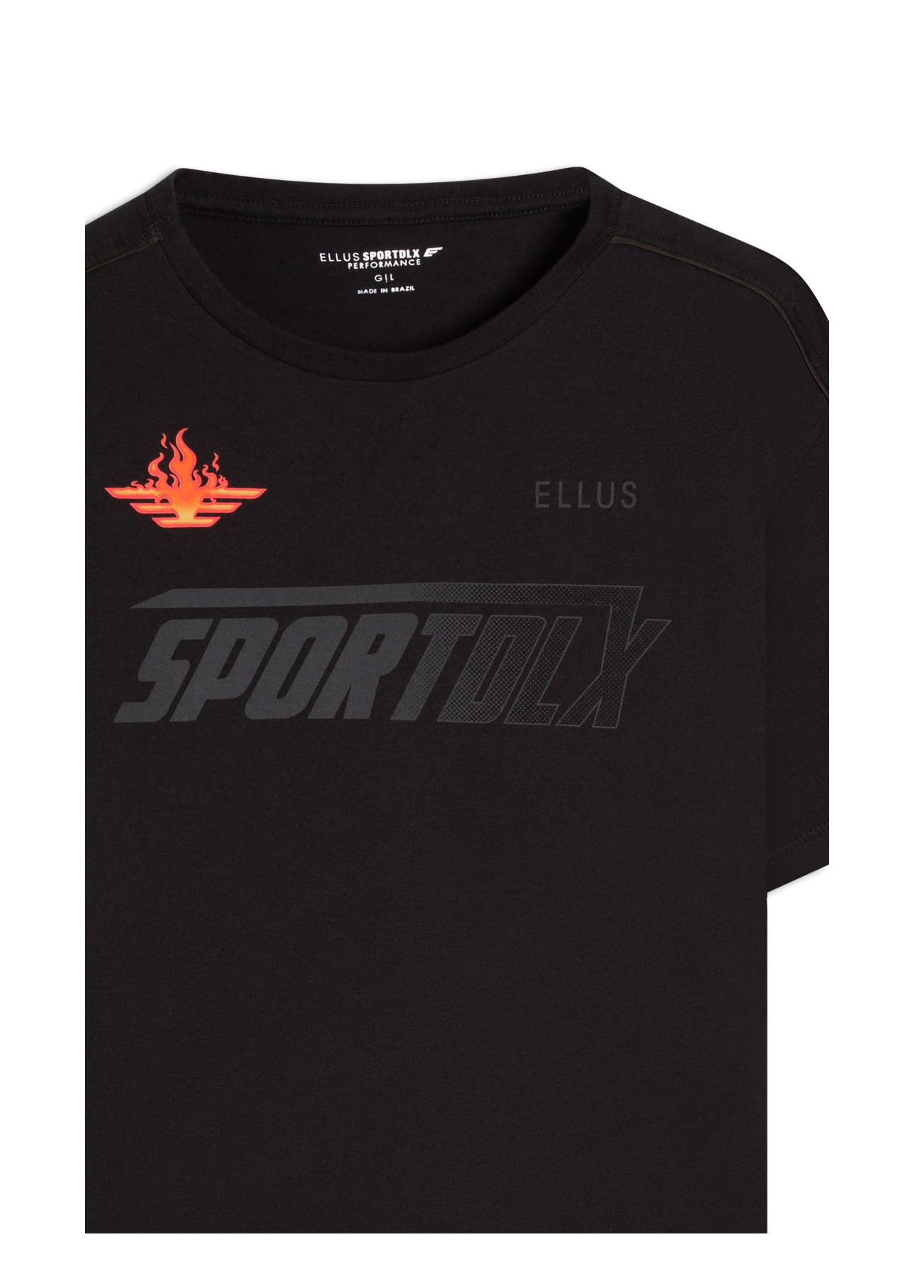 T-Shirt Cotton Fine Sport Dlx Preto