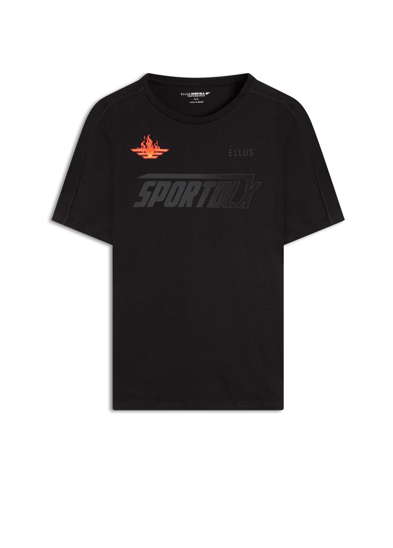 T-Shirt Cotton Fine Sport Dlx Preto