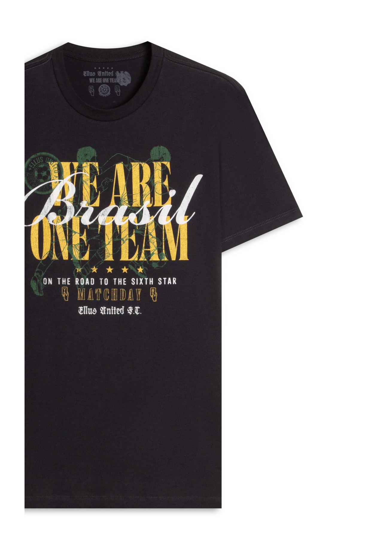 T-Shirt Cotton Fine We Re One Team Classic Dark Navy