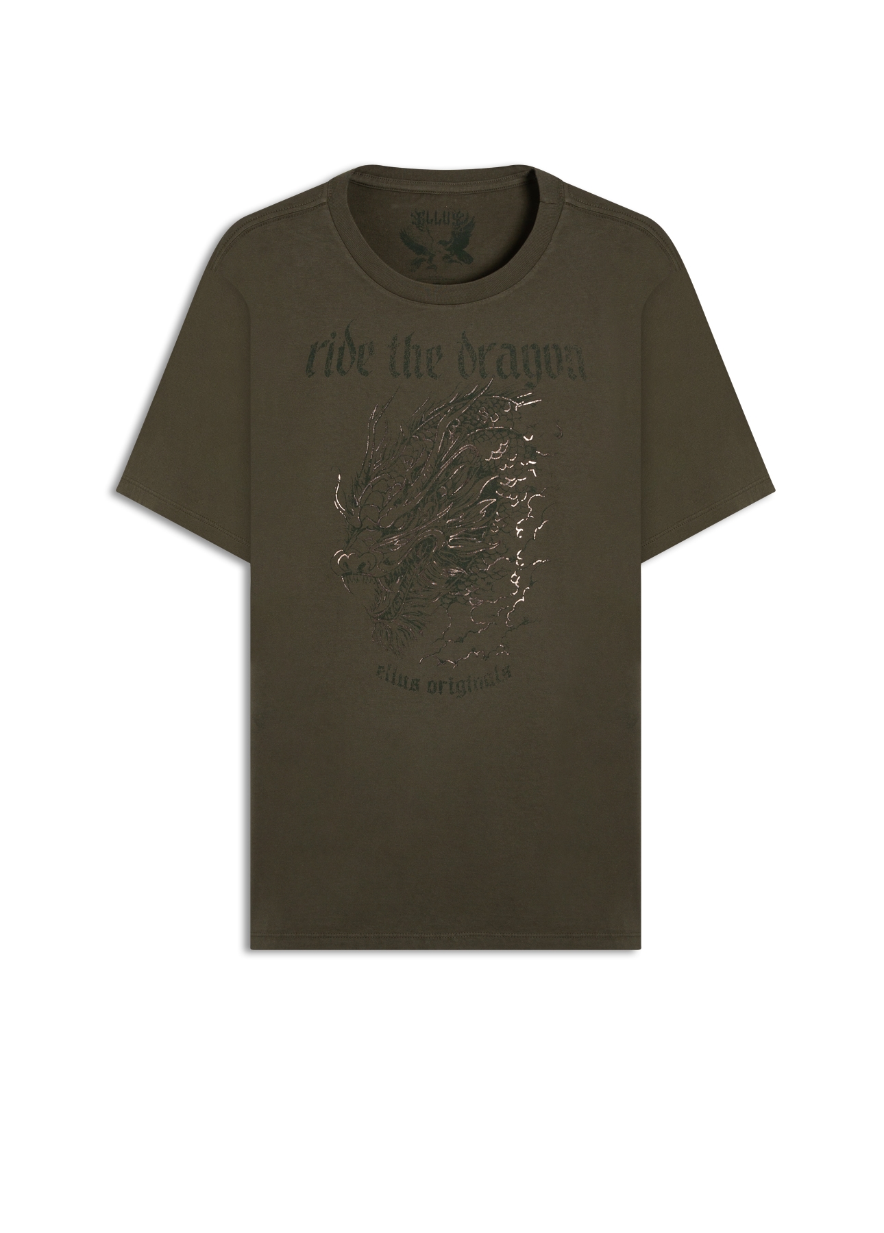 T-Shirt Cotton Finen Ride The Dragon Classic Floresta