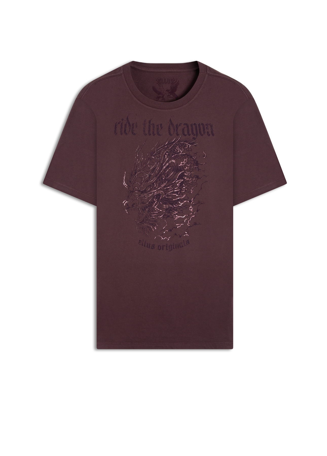 T-Shirt Cotton Finen Ride The Dragon Classic Roxo