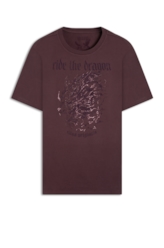 T-Shirt Cotton Finen Ride The Dragon Classic Roxo