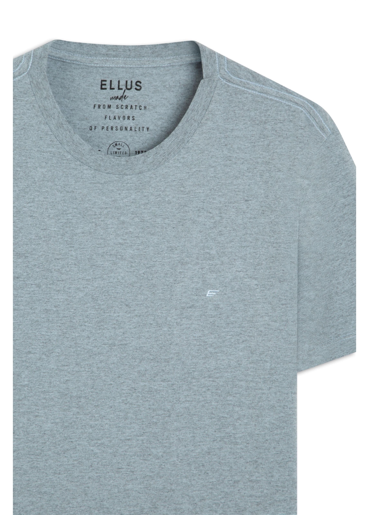 T-Shirt Cotton Melange Easa Classic Oceano