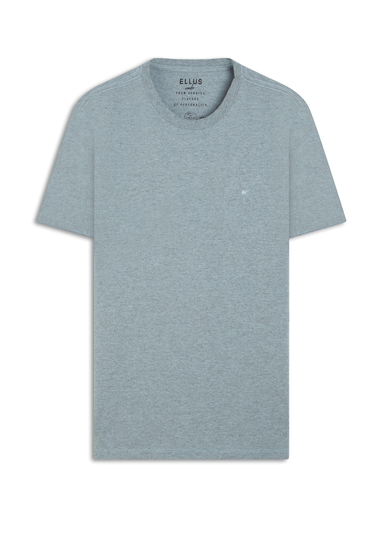 T-Shirt Cotton Melange Easa Classic Oceano