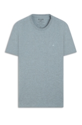 T-Shirt Cotton Melange Easa Classic Oceano