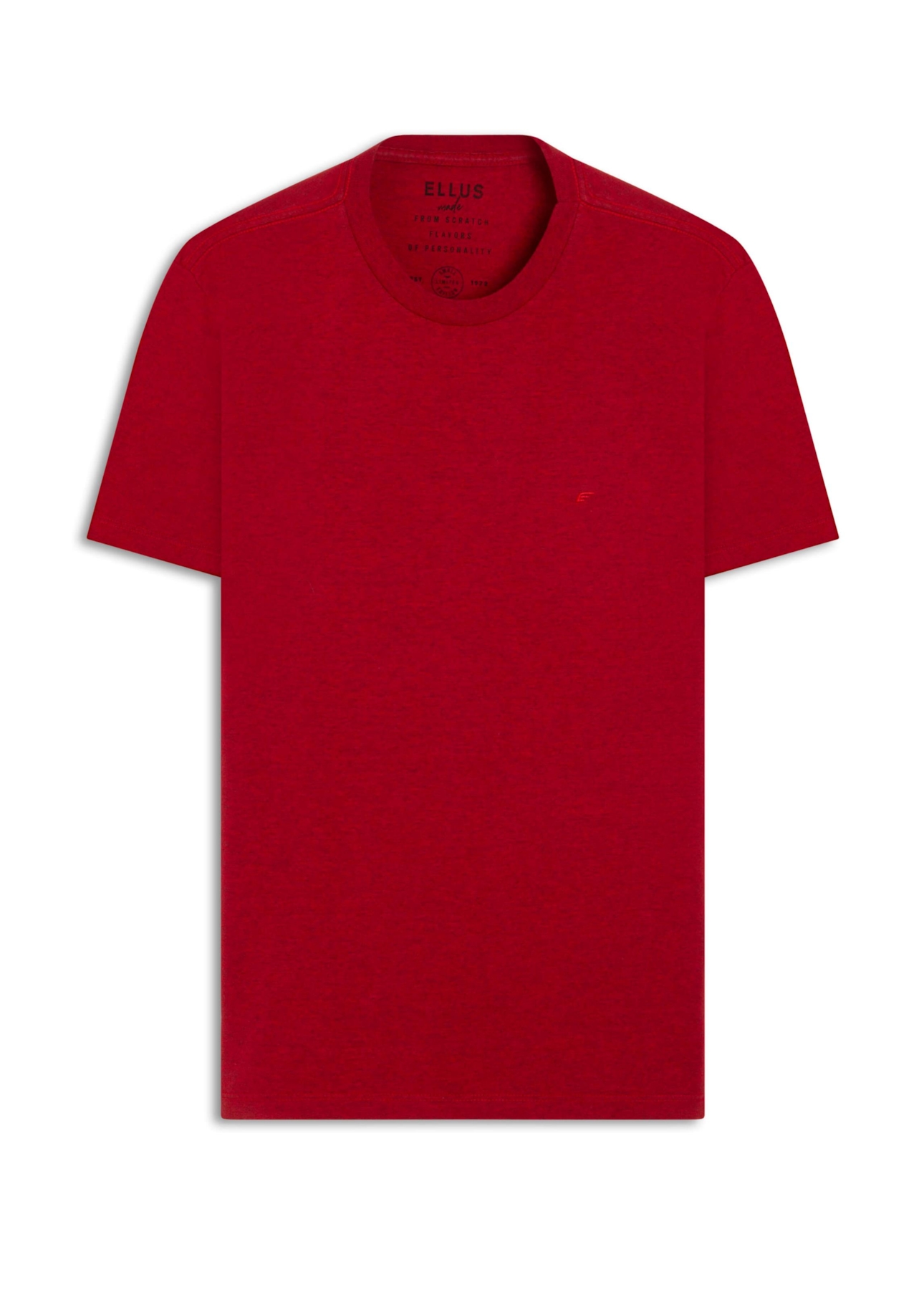 T-Shirt Cotton Melange Easa Classic Vermelho