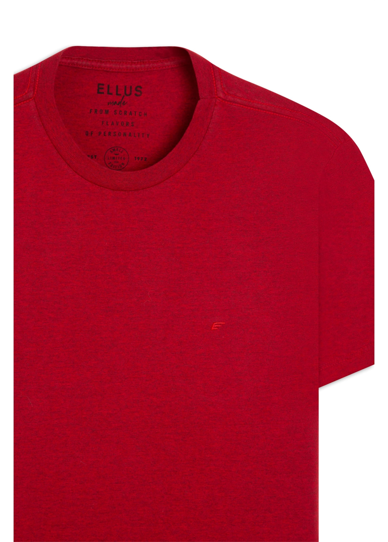 T-Shirt Cotton Melange Easa Classic Vermelho