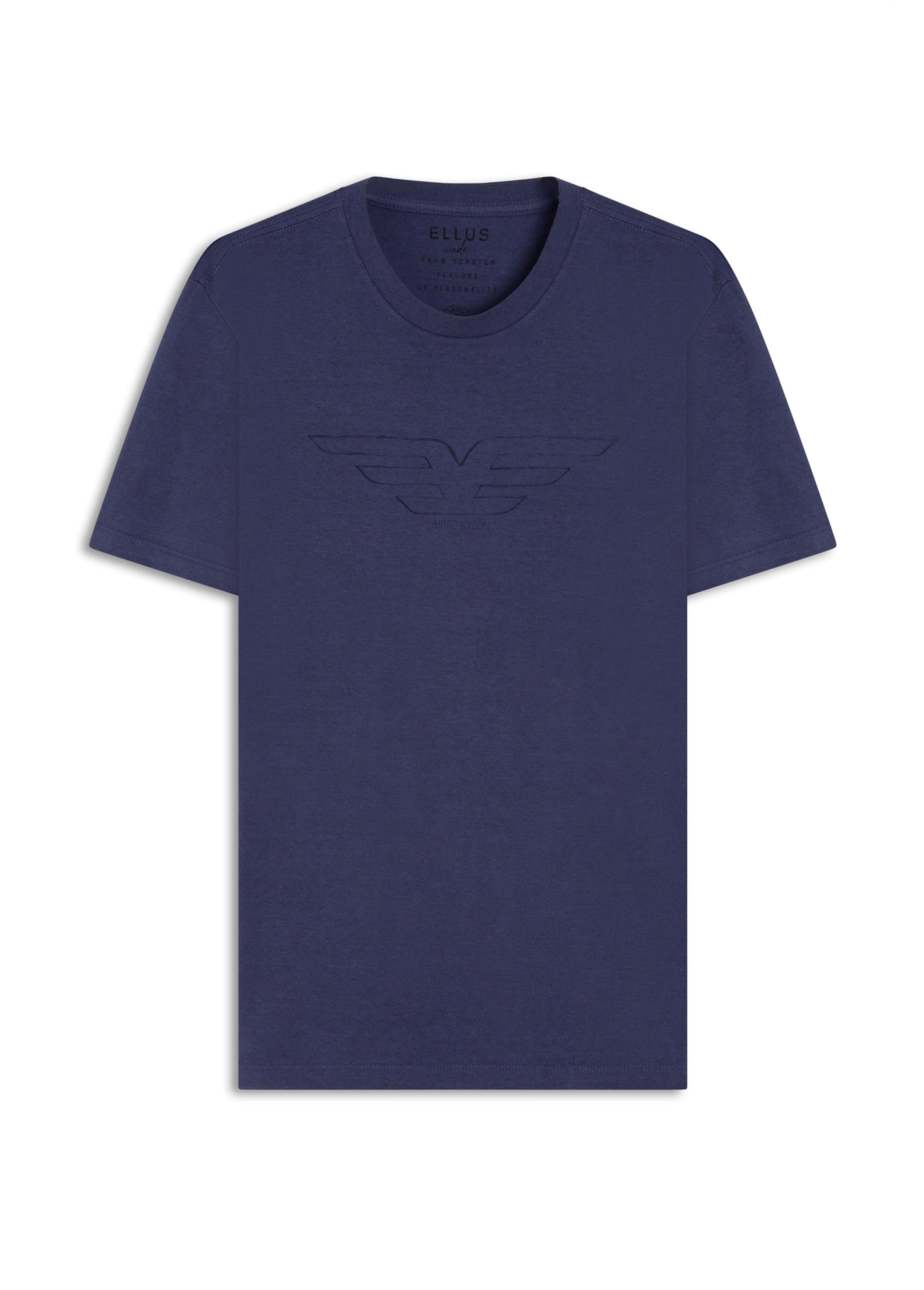 T-Shirt Cotton Melange Easa Mirror Classic Purple Blue