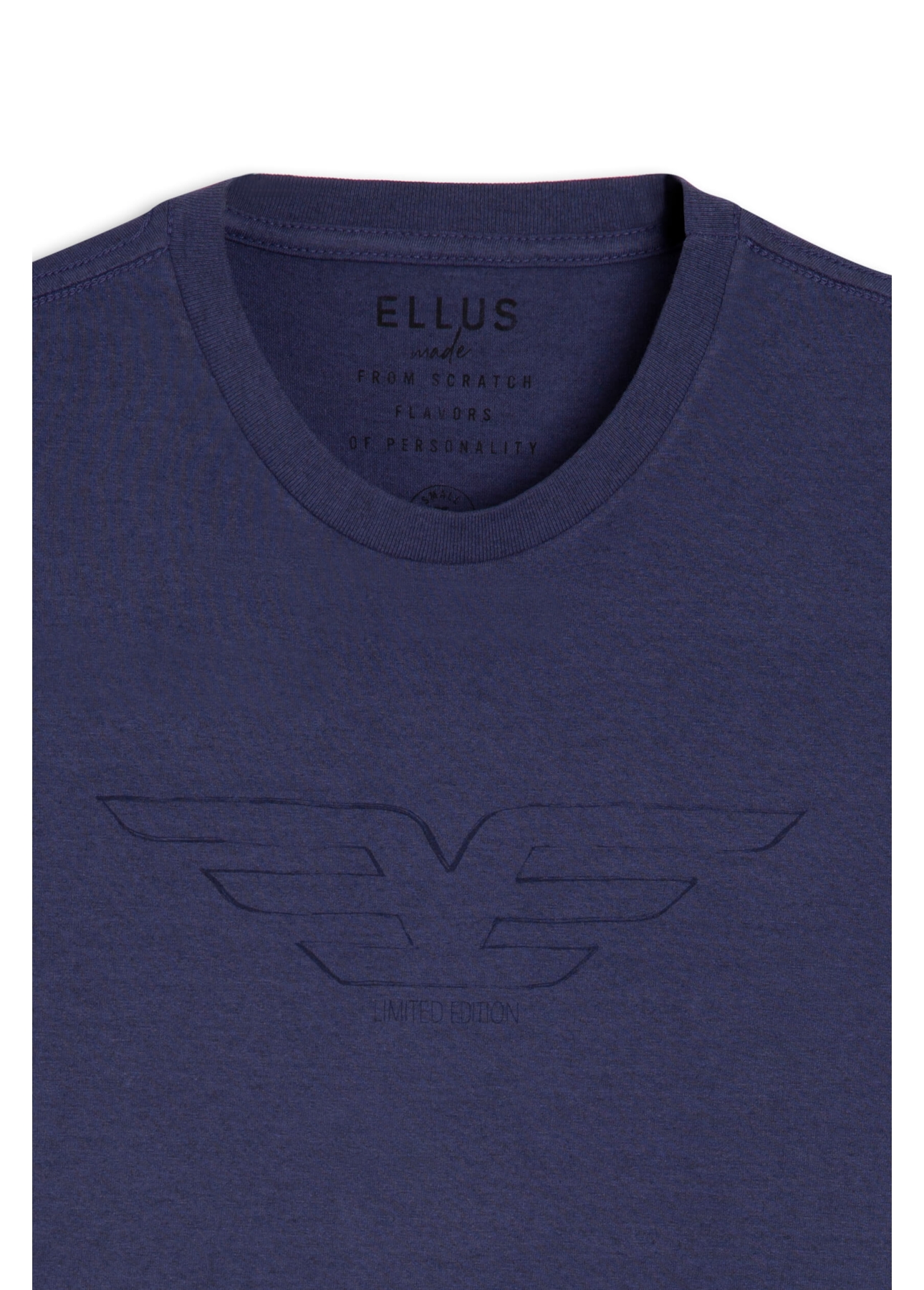 T-Shirt Cotton Melange Easa Mirror Classic Purple Blue