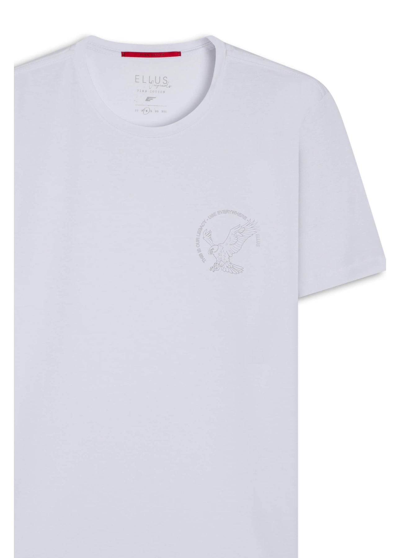 T-Shirt Cotton Pima Eagle Legacy Classic Branco