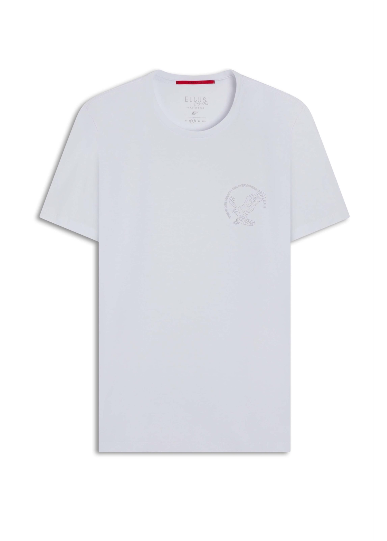 T-Shirt Cotton Pima Eagle Legacy Classic Branco