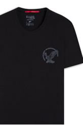 T-Shirt Cotton Pima Eagle Legacy Classic Preto