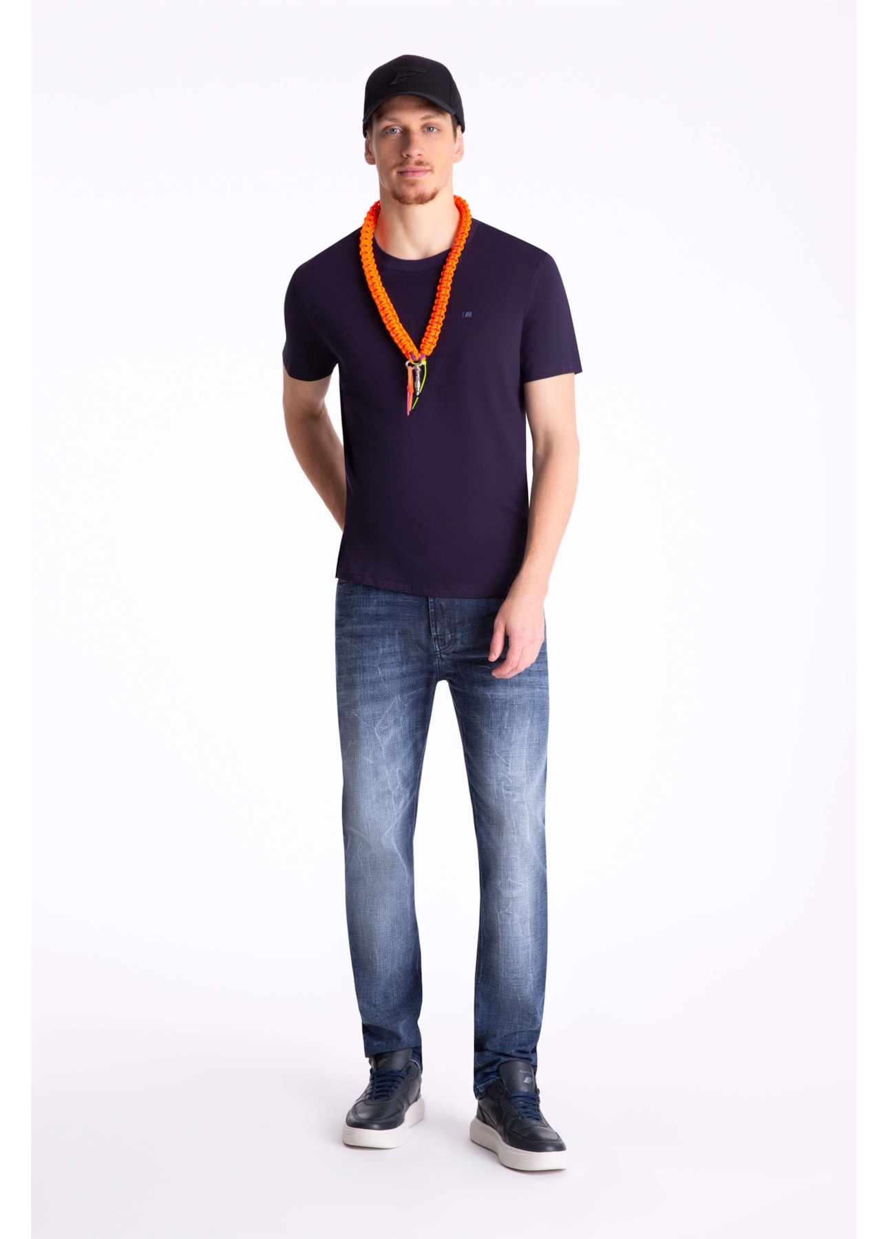 T-Shirt Cotton Pima Ejd Classic Dark Navy