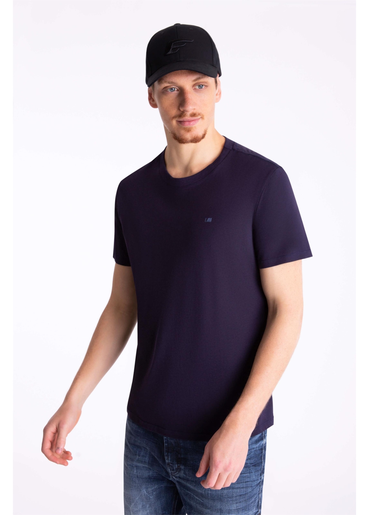 T-Shirt Cotton Pima Ejd Classic Dark Navy