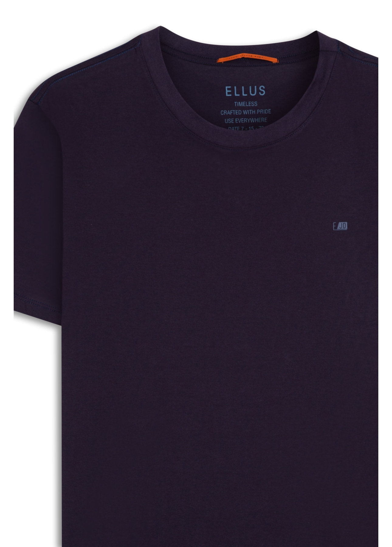 T-Shirt Cotton Pima Ejd Classic Dark Navy