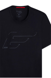T-Shirt Cotton Pima Ellus Easa Outline Dark Navy