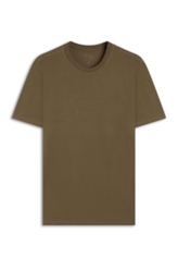 T-Shirt Cotton Pima Ellus Easa Outline  Tabaco