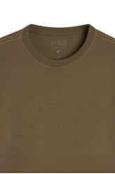 T-Shirt Cotton Pima Ellus Easa Outline  Tabaco