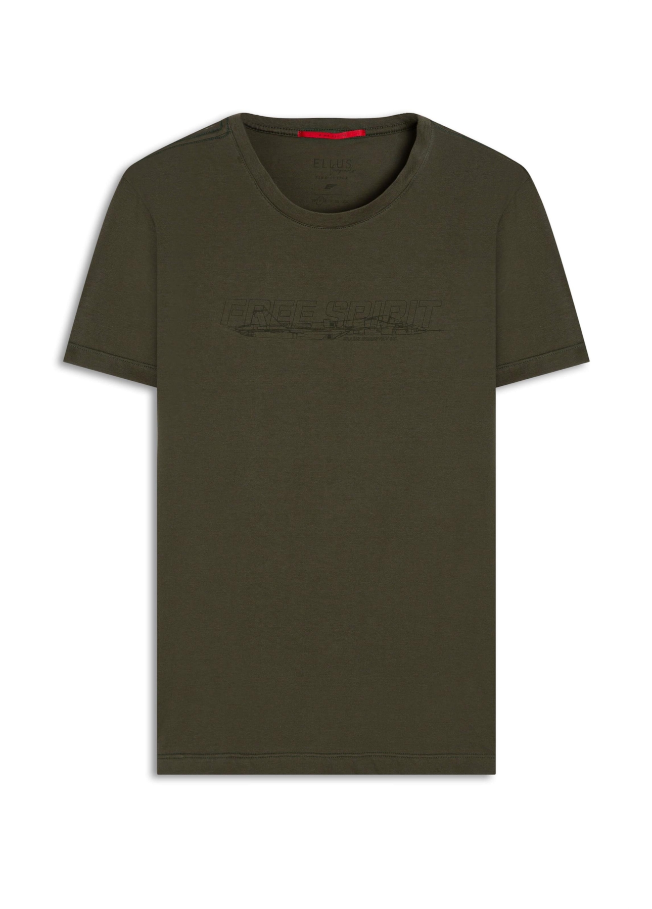T-Shirt Cotton Pima Free Spirit Classic Verde Militar