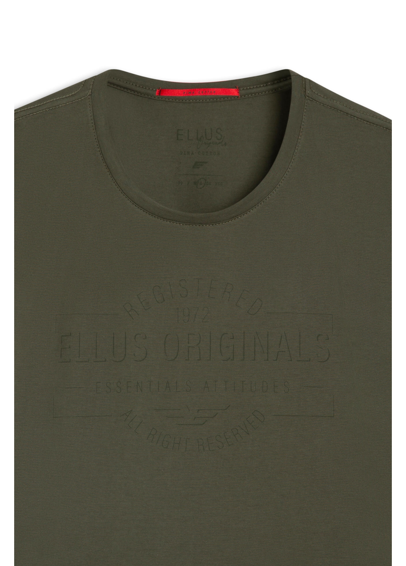 T-Shirt Cotton Pima Registered Classic Verde Militar