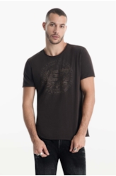 T-Shirt Cotton Pima Singular Classic Dark Brown