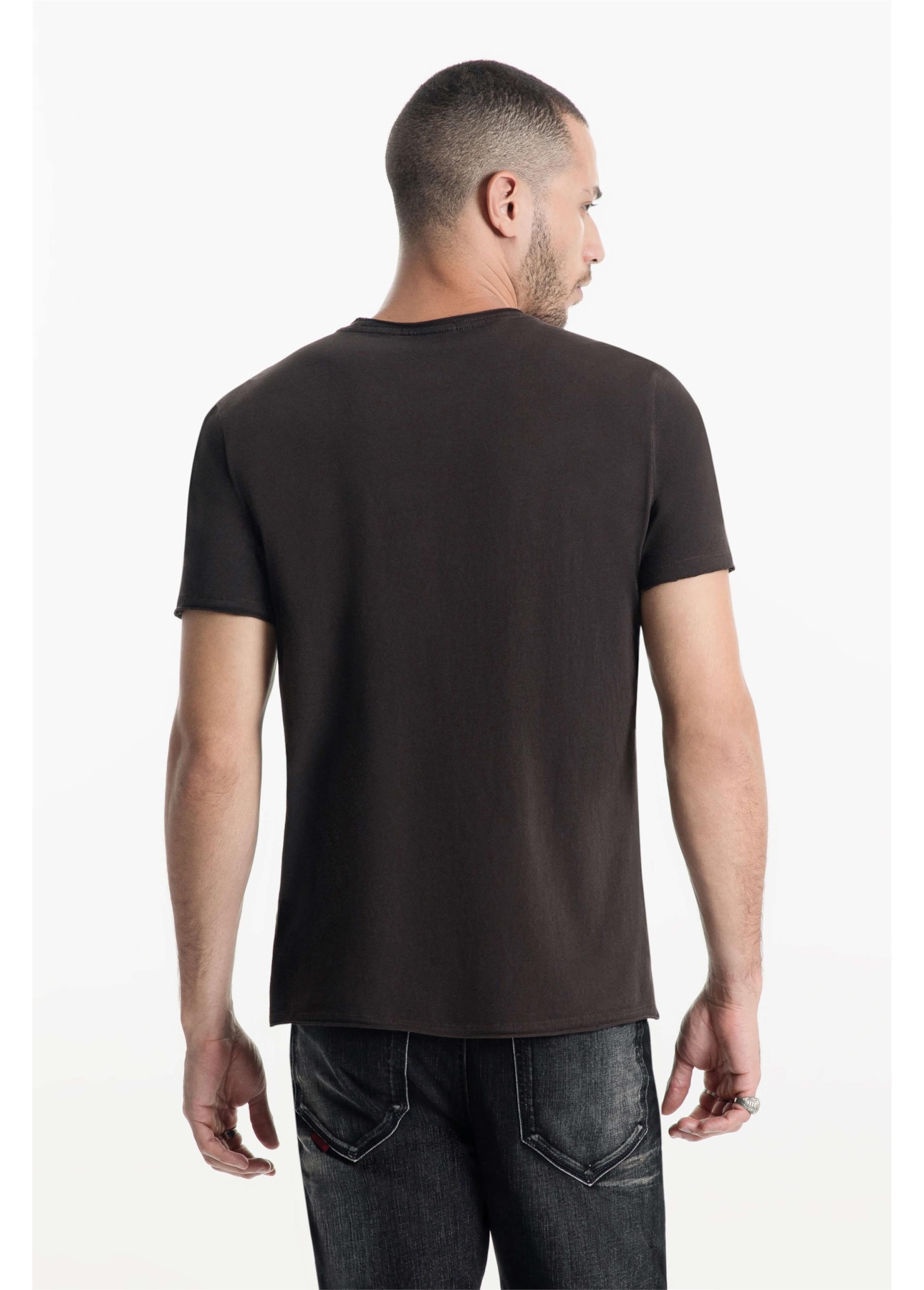 T-Shirt Cotton Pima Singular Classic Dark Brown