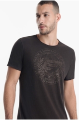 T-Shirt Cotton Pima Singular Classic Dark Brown