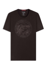 T-Shirt Cotton Pima Singular Classic Dark Brown