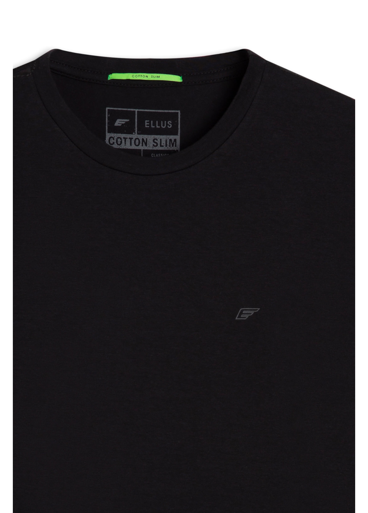 T-Shirt Cotton Slim Easa Outline Classic Preto