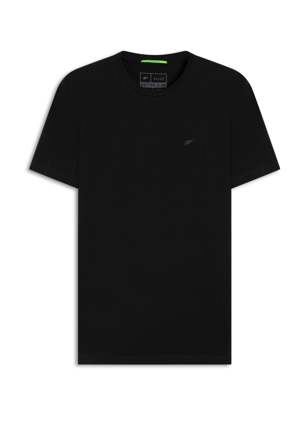 T-Shirt Cotton Slim Easa Outline Classic Preto
