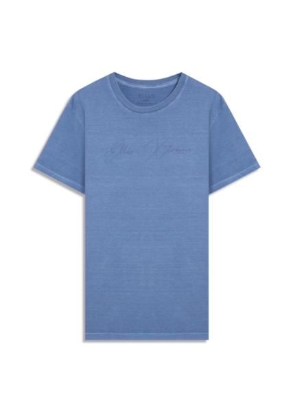 T-Shirt Cotton Washed Ellus Azul Pervante