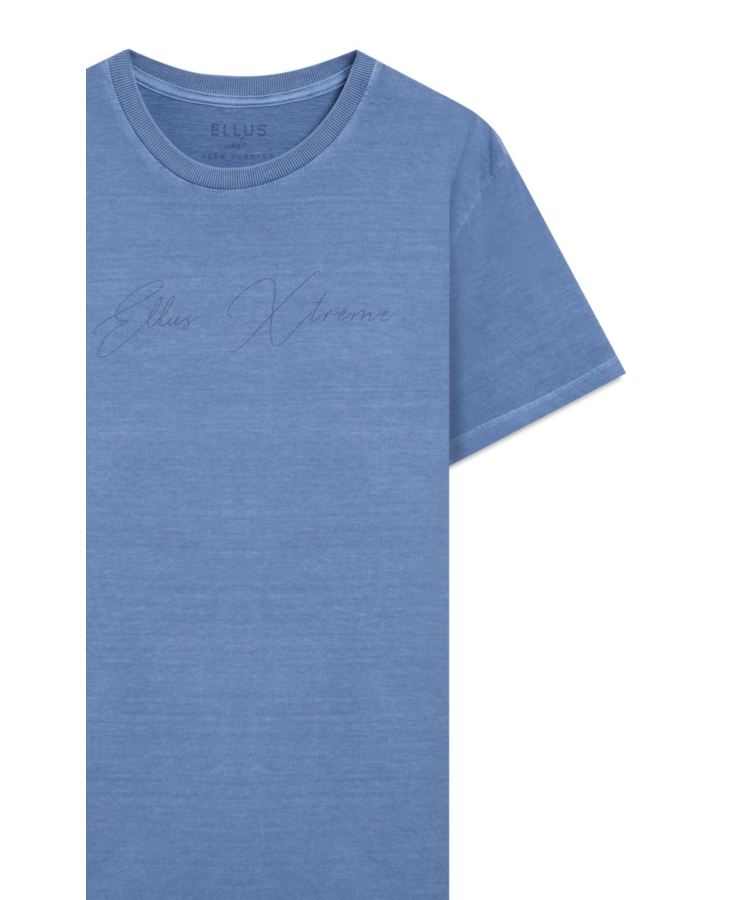 T-Shirt Cotton Washed Ellus Azul Pervante